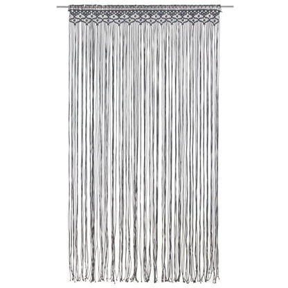 Tenda MacramÃ¨ Antracite 140x240 cm in Cotone