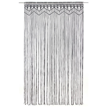 Tenda MacramÃ¨ Antracite 140x240 cm in Cotone