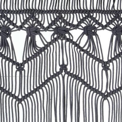Tenda MacramÃ¨ Antracite 140x240 cm in Cotone