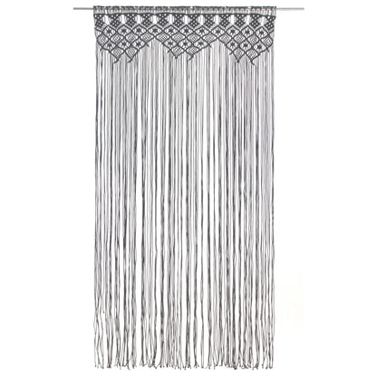 Tenda MacramÃ¨ Antracite 140x240 cm in Cotone