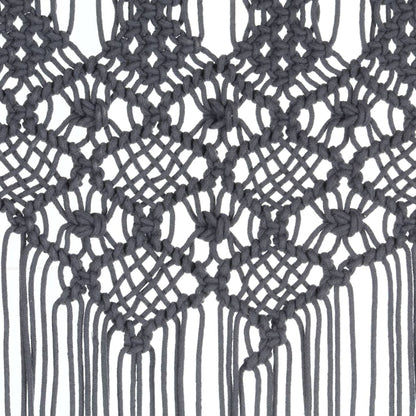 Tenda MacramÃ¨ Antracite 140x240 cm in Cotone
