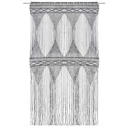 Tenda MacramÃ¨ Antracite 140x240 cm in Cotone
