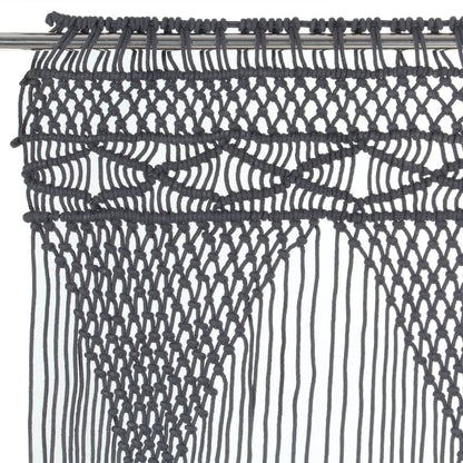 Tenda MacramÃ¨ Antracite 140x240 cm in Cotone