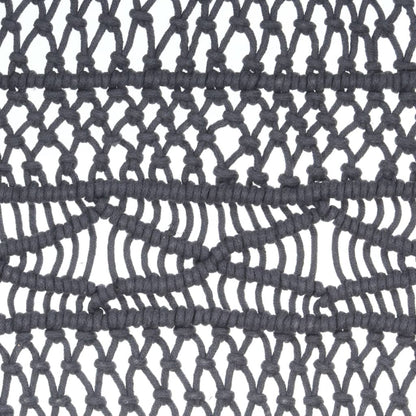 Tenda MacramÃ¨ Antracite 140x240 cm in Cotone