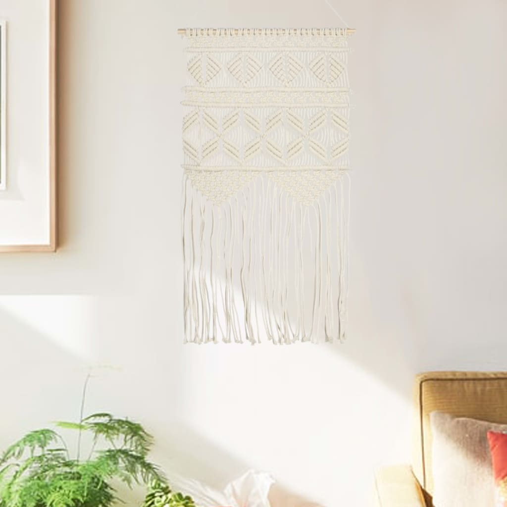 Decorazione da Parete in MacramÃƒÂ¨ 40x80 cm Cotone