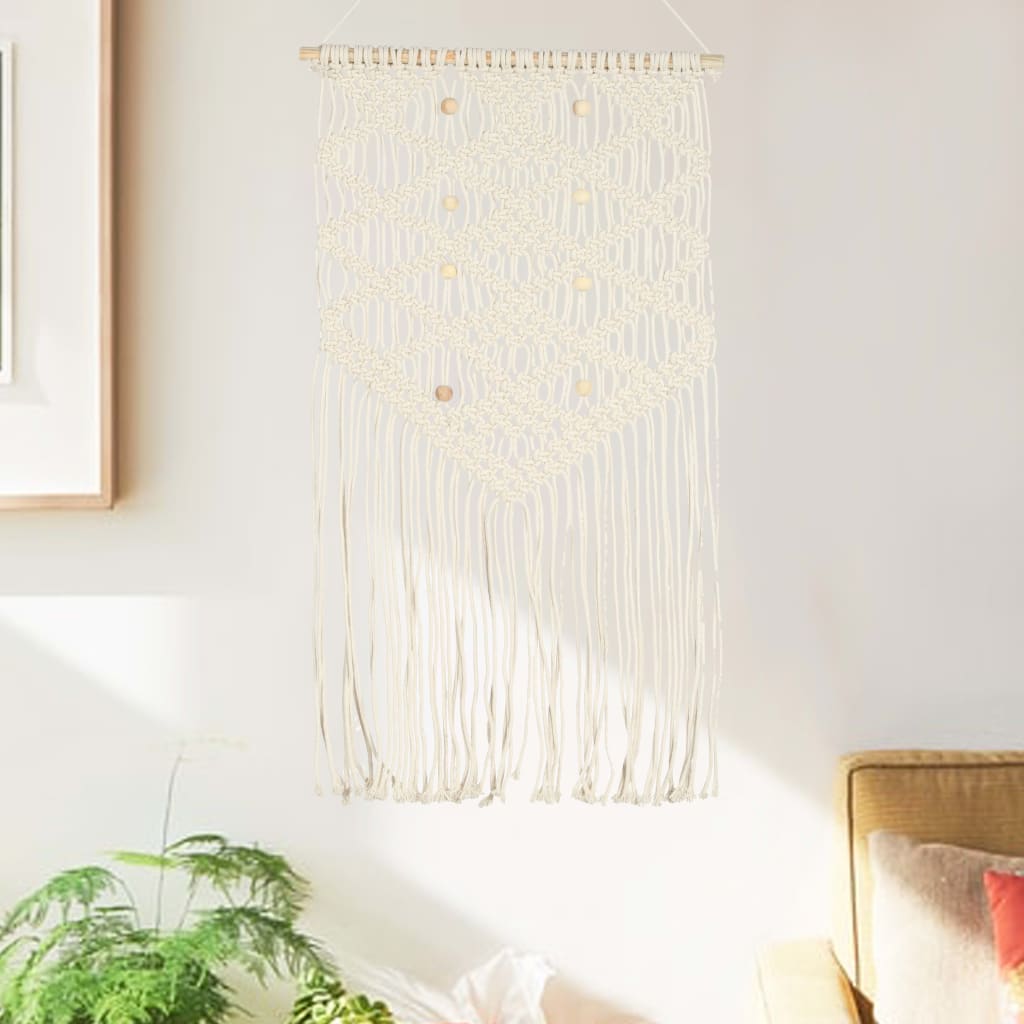 Decorazione da Parete in MacramÃƒÂ¨ 40x80 cm Cotone