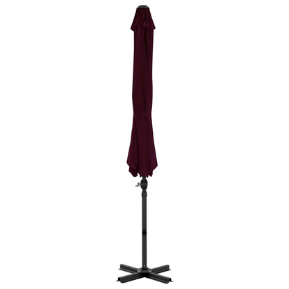 Ombrellone a Sbalzo con Palo in Alluminio 300 cm Rosso
