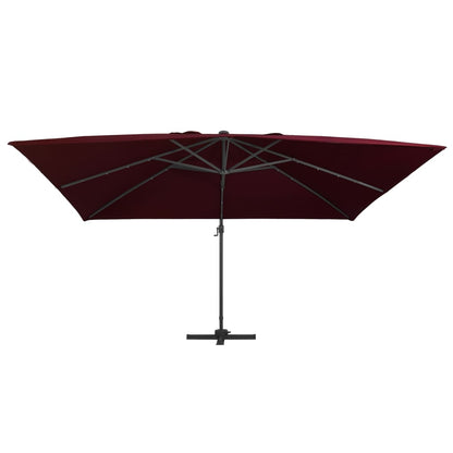 Ombrellone a Sbalzo con LED Rosso BordÃ² 400x300 cm