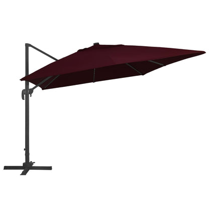 Ombrellone a Sbalzo con LED Rosso BordÃ² 400x300 cm