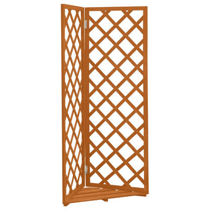 Traliccio ad Angolo Arancione 50x50x145 cm in Massello di Abete