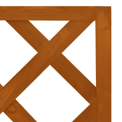 Traliccio ad Angolo Arancione 40x40x150 cm in Massello di Abete