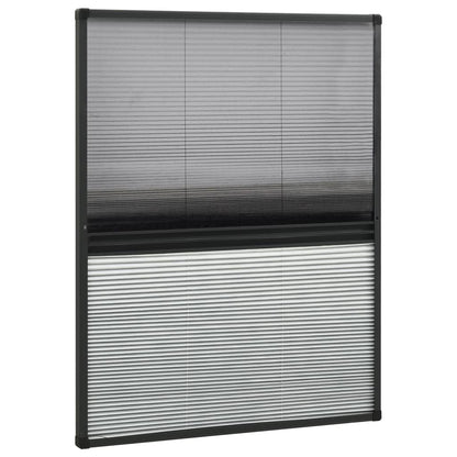 Zanzariera Plissettata in Alluminio 60x80 cm con Tendina