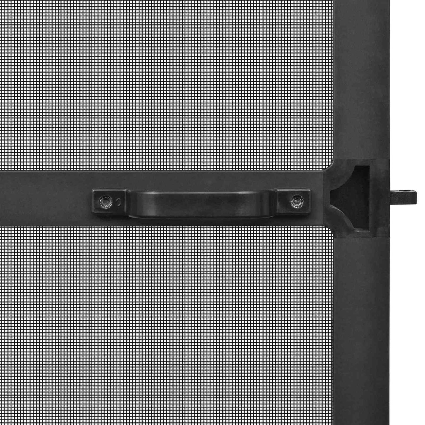 Schermo Insetti a Battente Antracite e Nero 100 x 215 cm