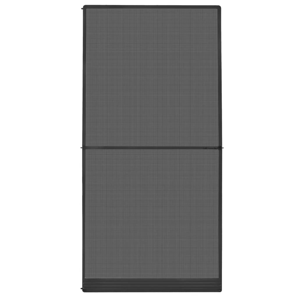 Zanzariera con Cardini per Porte Antracite 120x240 cm