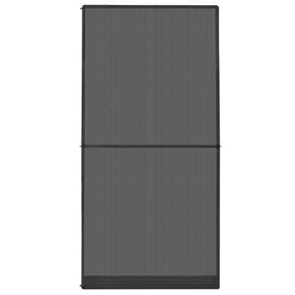 Schermo Insetti a Battente Antracite e Nero 120 x 240 cm