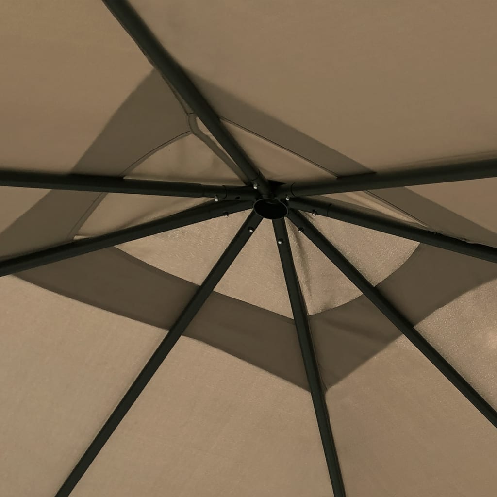 Gazebo con Montanti Rivestiti 3x3x2,6 m Talpa 160 g/mÂ²