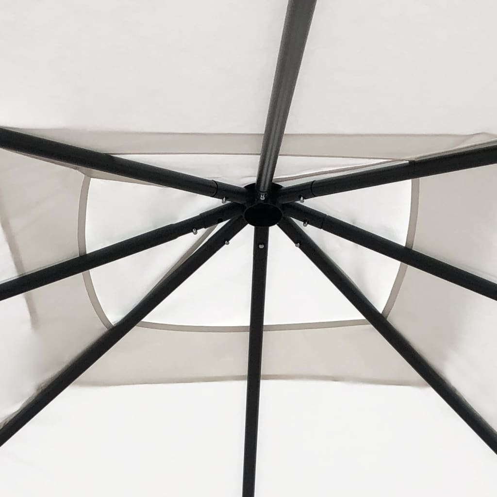 Gazebo 3x3x2,6 m Crema 160 g/mÂ²