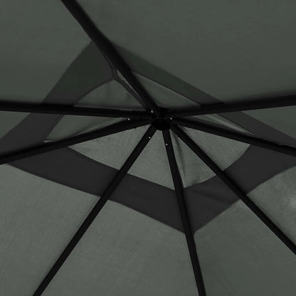 Gazebo 3x3x2,6 m Antracite 160 g/mÂ²