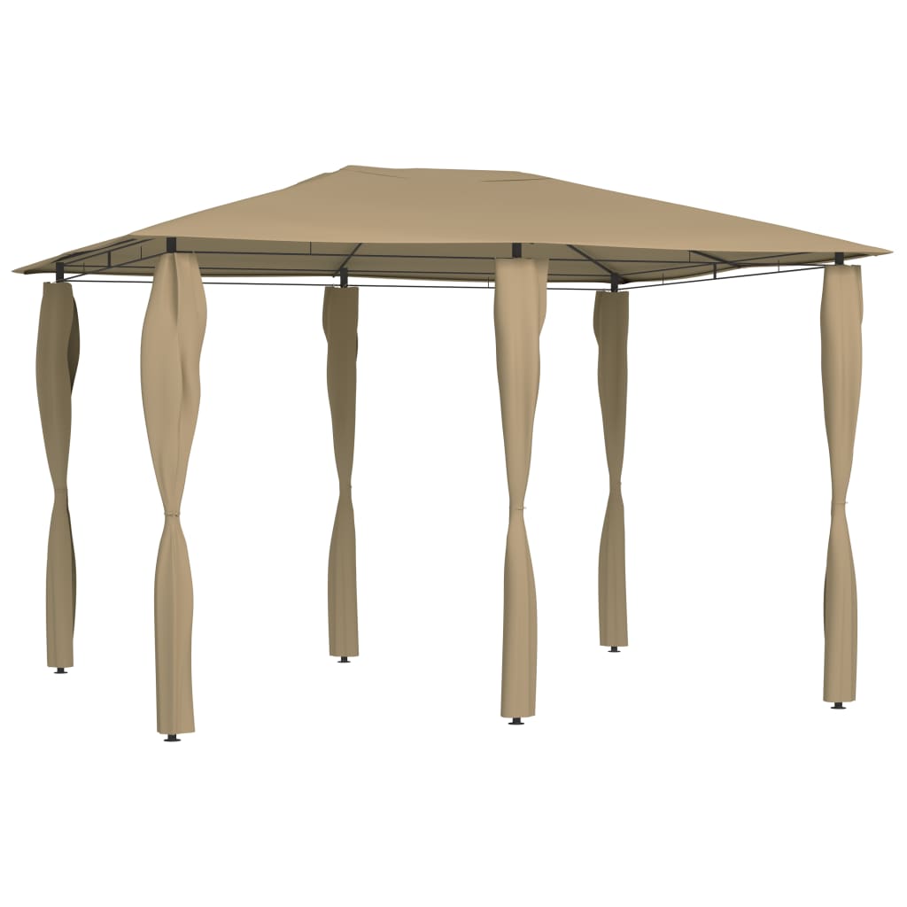 Gazebo con Montanti Rivestiti 3x4x2,6 m Talpa 160 g/mÃ‚Â²