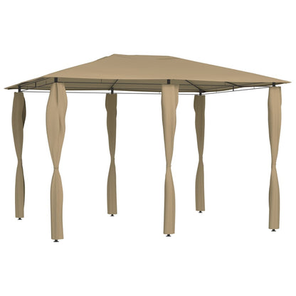 Gazebo con Montanti Rivestiti 3x4x2,6 m Talpa 160 g/mÃ‚Â²