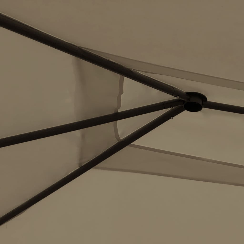 Gazebo 3x4x2,6 m Grigio Talpa 160 g/mÂ²