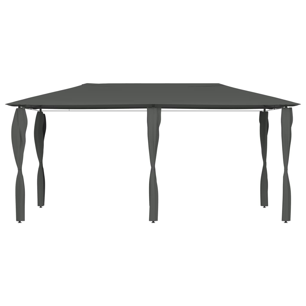 Gazebo con Montanti Rivestiti 2,98x5,3x2,59m Antracite 160 g/mÂ²