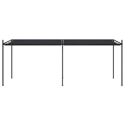 Gazebo con Tetto Retrattile 600x300x233 cm Antracite