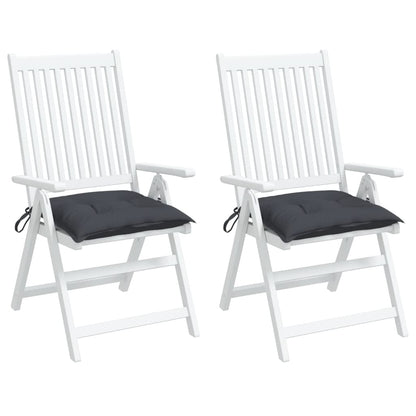Cuscini per Sedia 2 pz Antracite 40x40x7 cm in Tessuto Oxford
