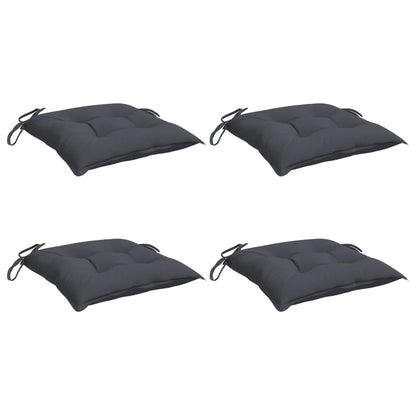 Cuscini per Sedia 4 pz Antracite 40x40x7 cm in Tessuto Oxford
