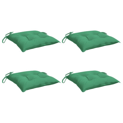Cuscini per Sedia 4 pz 40x40x7 cm in Tessuto Oxford Verde