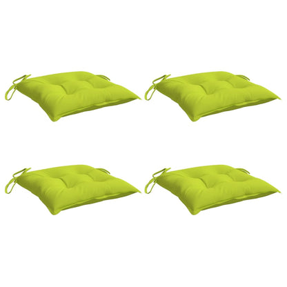 Cuscini per Sedia 4 pz Verde Intenso 40x40x7 cm Tessuto Oxford