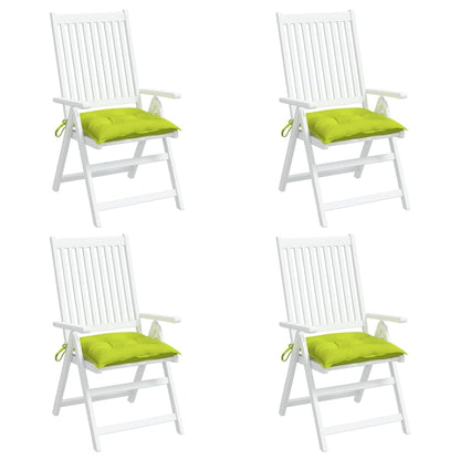 Cuscini per Sedia 4 pz Verde Intenso 40x40x7 cm Tessuto Oxford