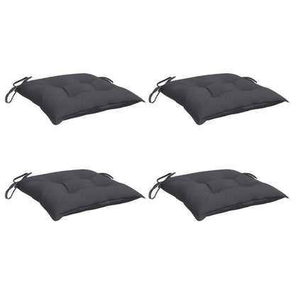 Cuscini per Sedia 4 pz Antracite 50x50x7 cm Tessuto Oxford