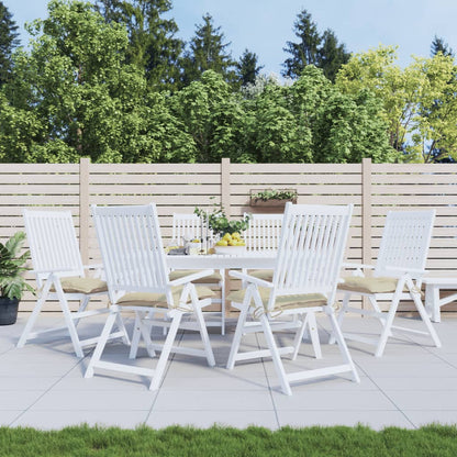 Cuscini per Sedia 6 pz Beige 50x50x7 cm in Tessuto Oxford