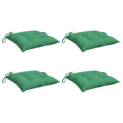 Cuscini per Sedia 4 pz Verdi 50x50x7 cm Tessuto Oxford