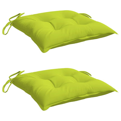 Cuscini per Sedia 2 pz Verde Intenso 50x50x7 cm Tessuto Oxford