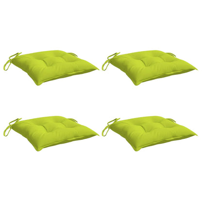 Cuscini per Sedia 4 pz Verde Intenso 50x50x7 cm Tessuto Oxford