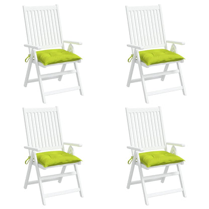 Cuscini per Sedia 4 pz Verde Intenso 50x50x7 cm Tessuto Oxford