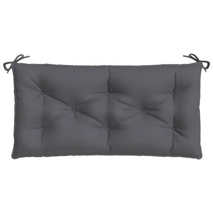 Cuscino per Panca Antracite 100x50x7 cm in Tessuto Oxford