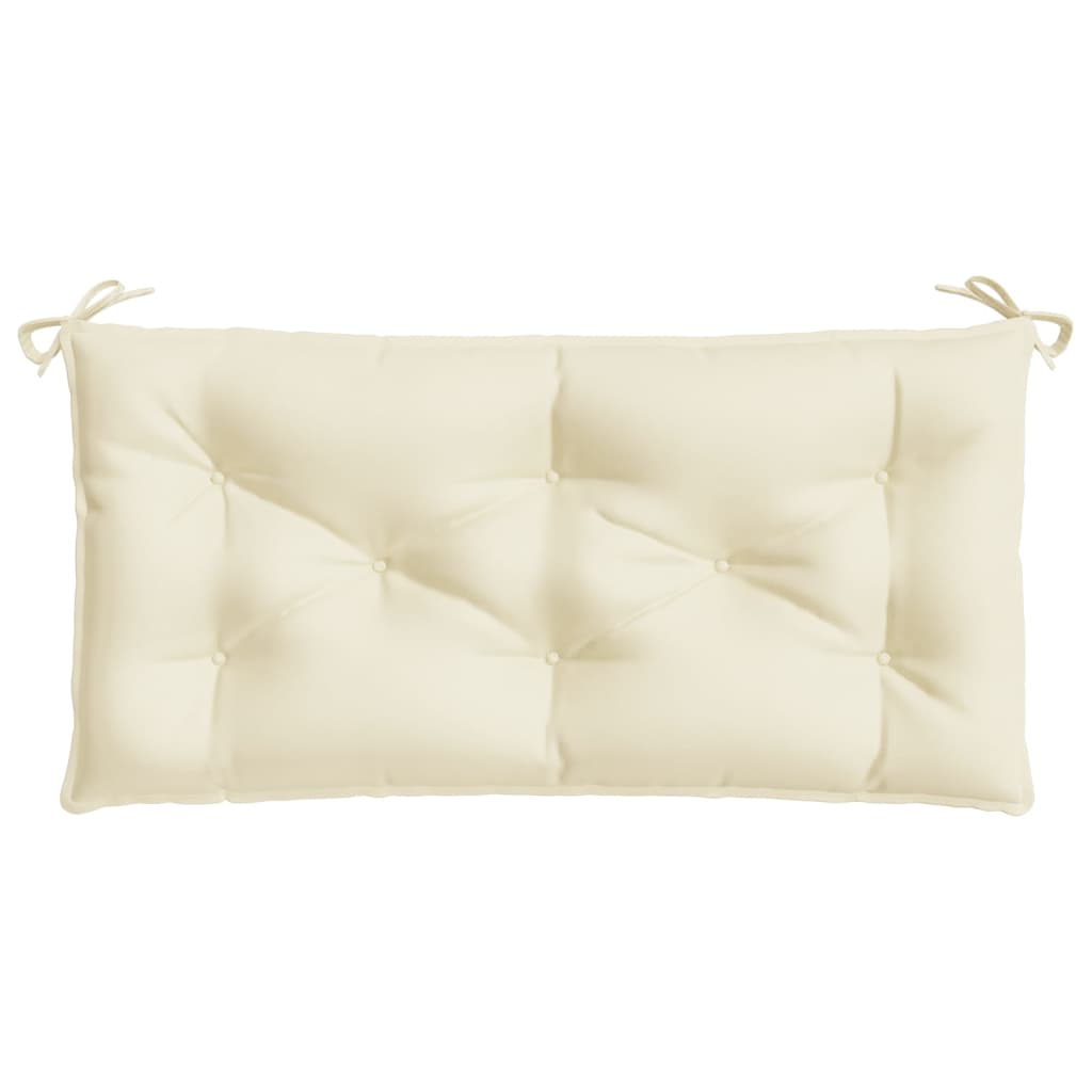Cuscino per Panca Bianco Crema 100x50x7 cm in Tessuto Oxford