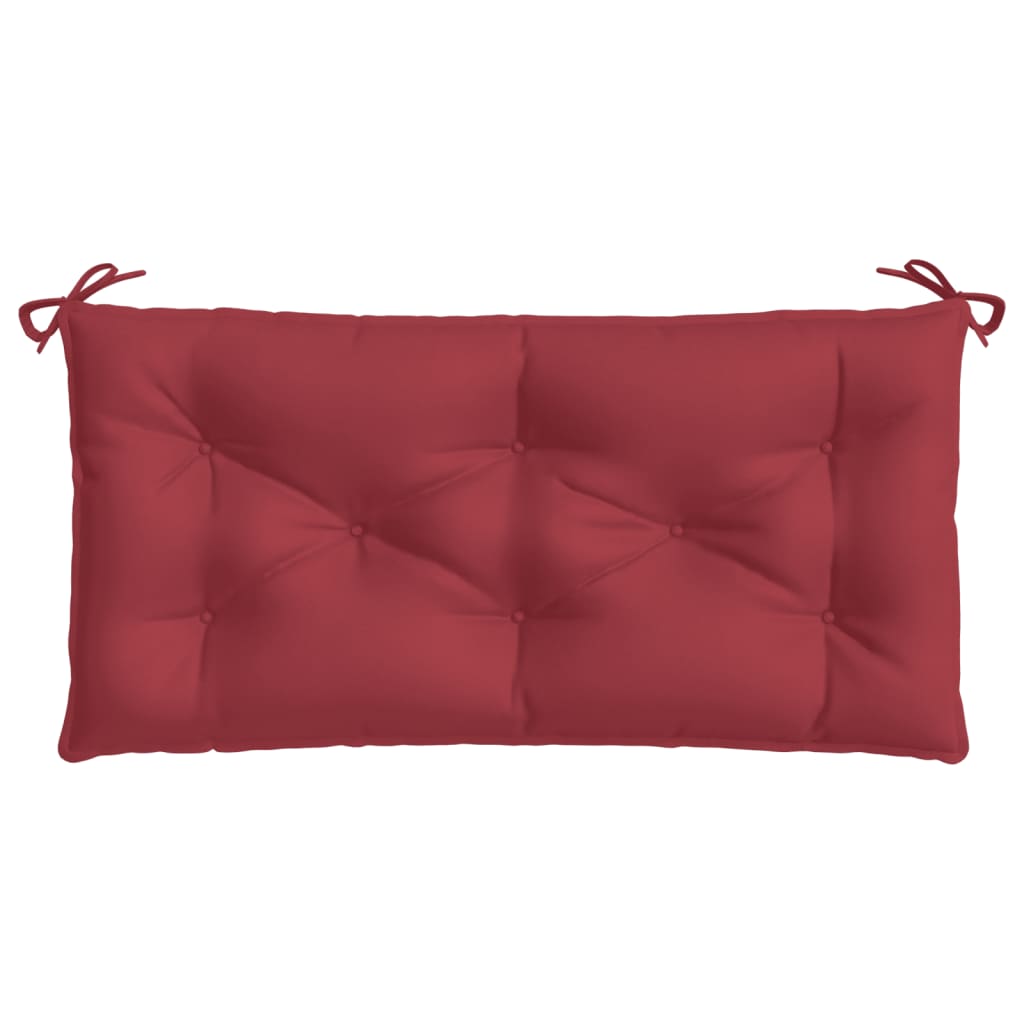 Cuscino per Panca Rosso Vino 100x50x7 cm in Tessuto Oxford