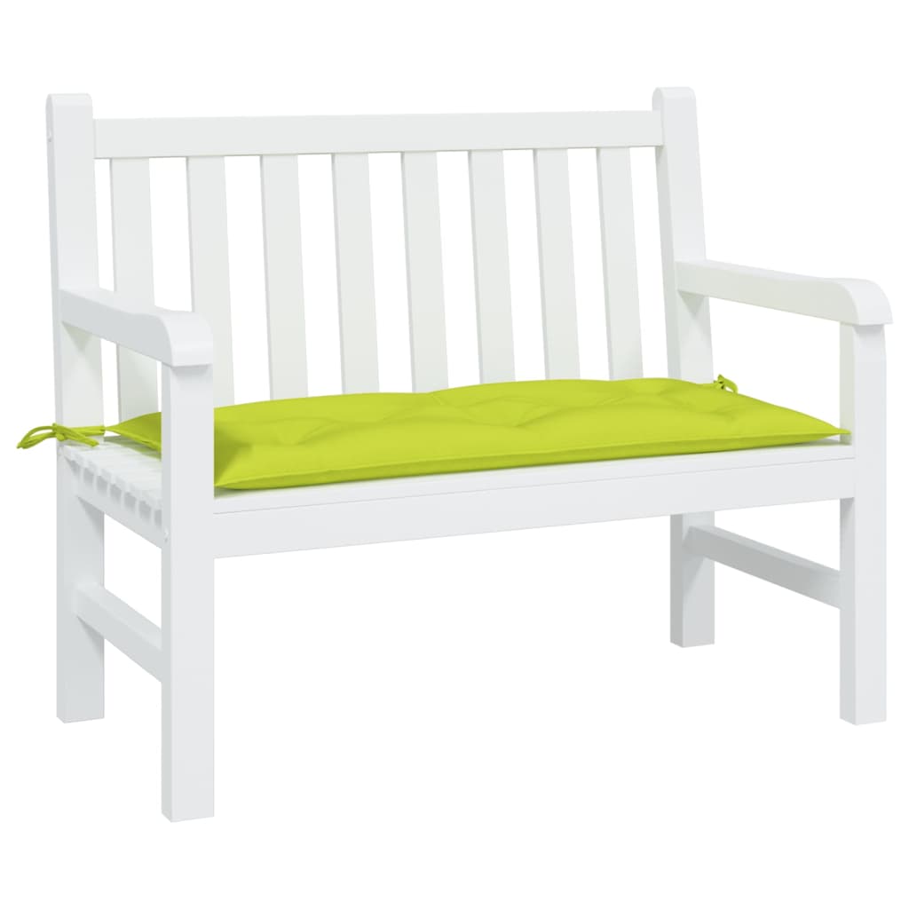 Cuscino per Panca Verde Brillante 100x50x7 cm in Tessuto Oxford