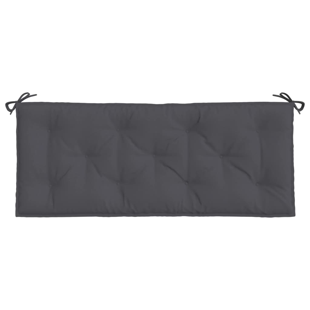 Cuscino per Panca Antracite 120x50x7 cm in Tessuto Oxford