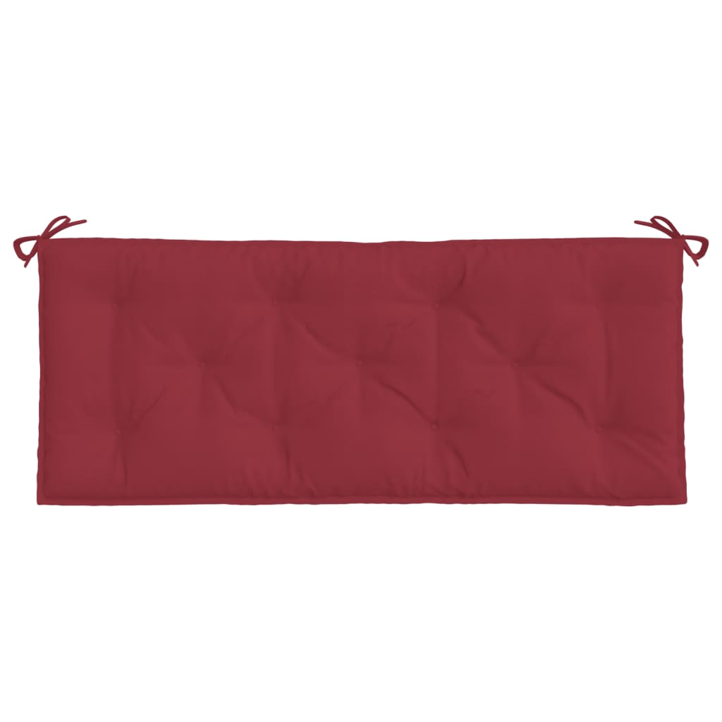 Cuscino per Panca Rosso Vino 120x50x7 cm in Tessuto Oxford