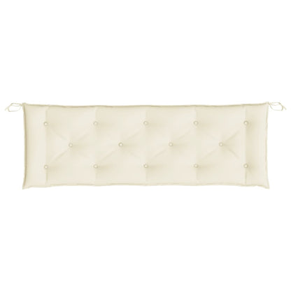 Cuscino per Panca Bianco Crema 150x50x7 cm in Tessuto Oxford