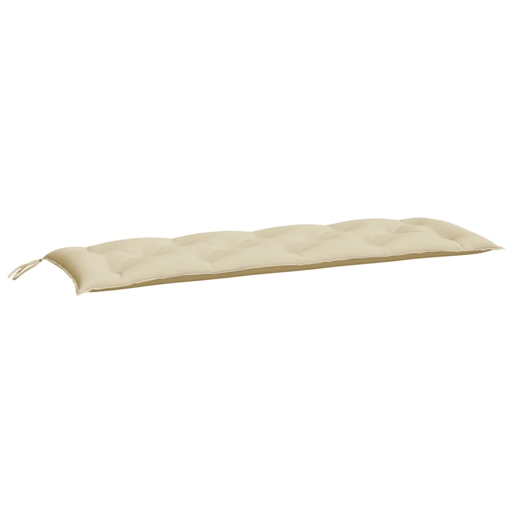 Cuscino per Panca Beige 150x50x7 cm in Tessuto Oxford