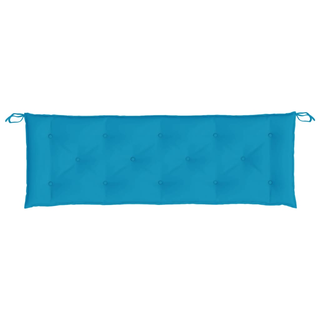 Cuscino per Panca Azzurro 150x50x7 cm in Tessuto Oxford