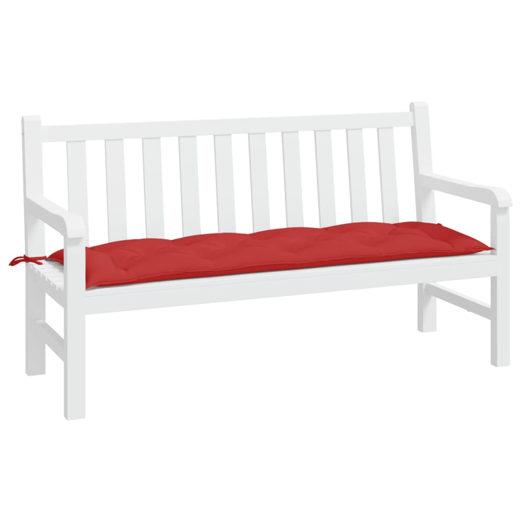 Cuscino per Panca Rosso 150x50x7 cm in Tessuto Oxford