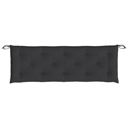 Cuscino per Panca Nero 150x50x7 cm in Tessuto Oxford