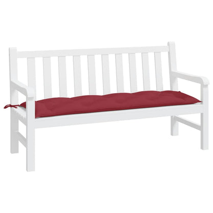 Cuscino per Panca Rosso Vino 150x50x7 cm in Tessuto Oxford